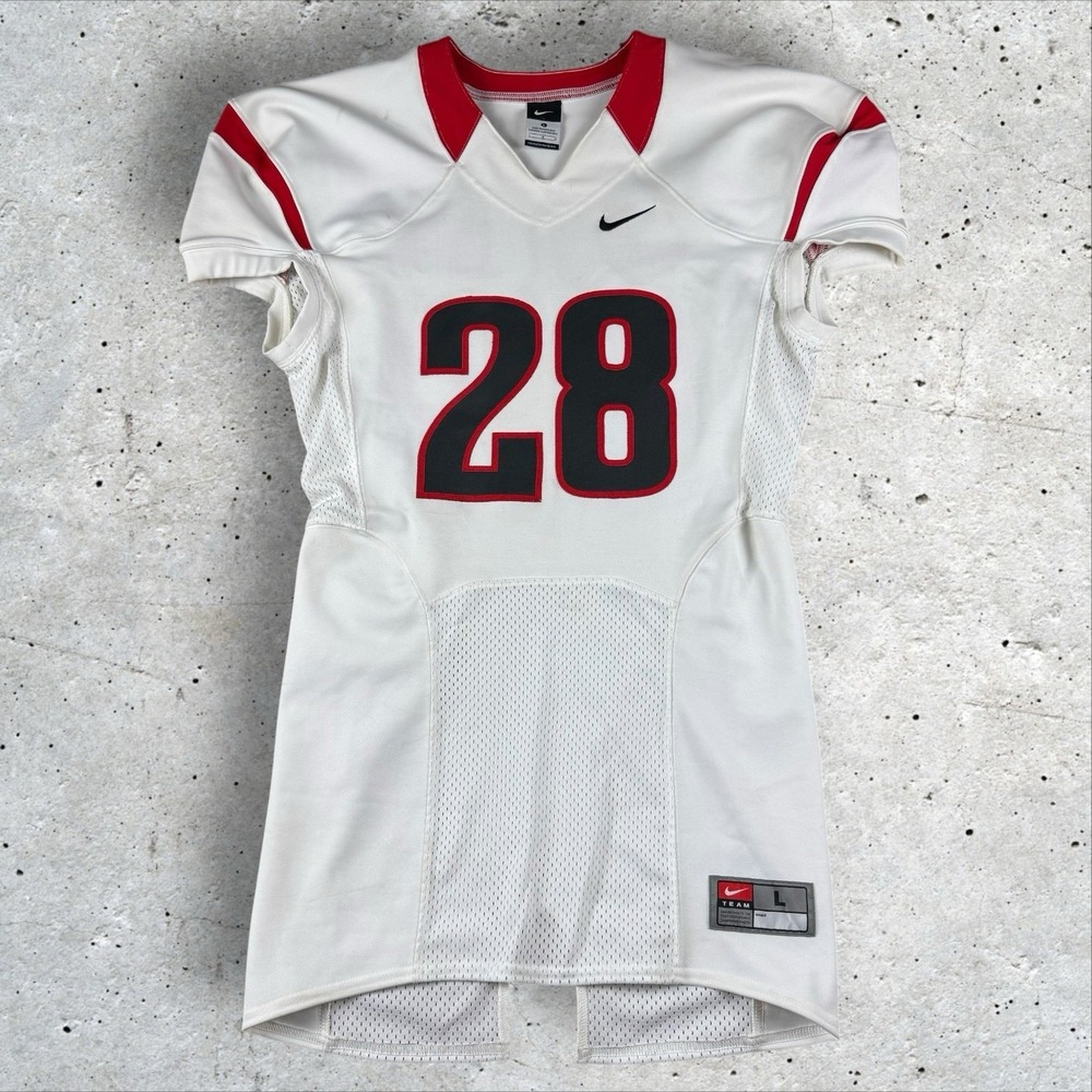 Nike Pro Cut Football Jersey Georgia Bulldogs‎ Colors Men's Large #28